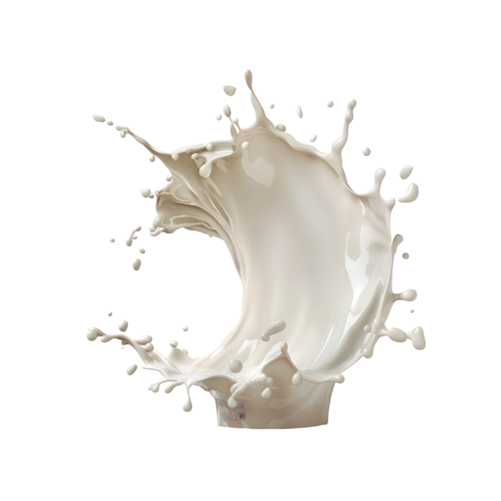 mjölk stänk isolerat på en transparent bakgrund png