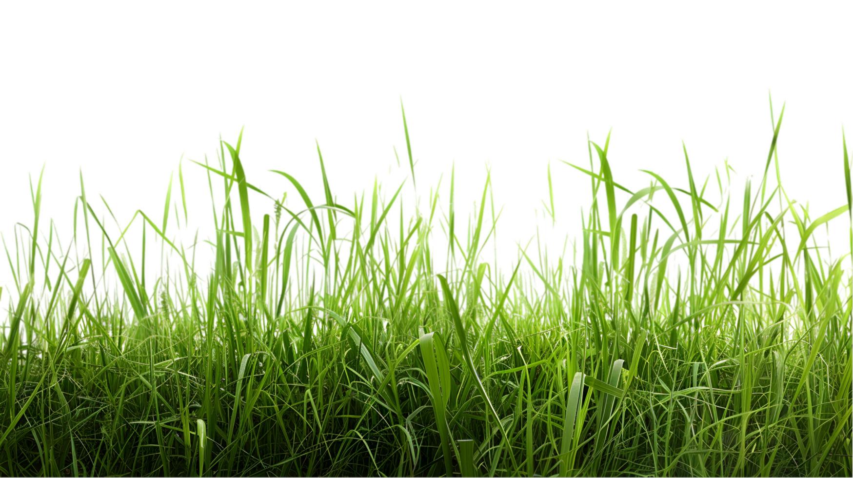 Green grass isolated on a transparent background png