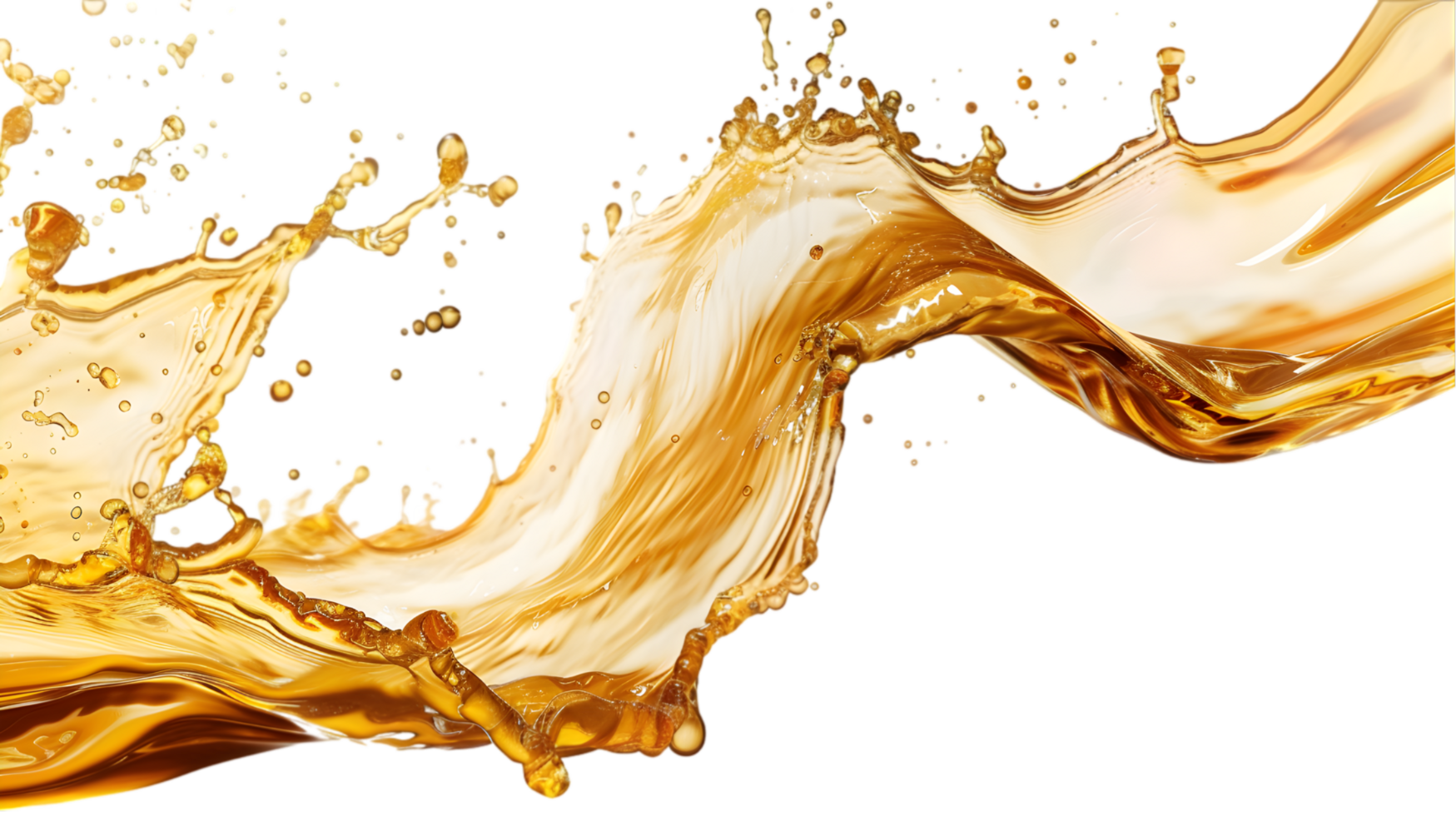 Golden liquid splash isolated on a transparent background 47920697 PNG