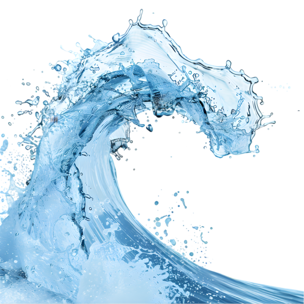 Water splash isolated on a transparent background png