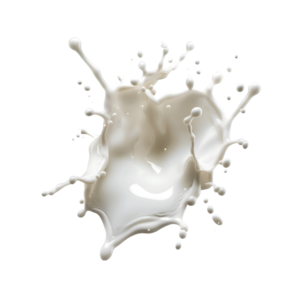 Milk splash isolated on a transparent background png