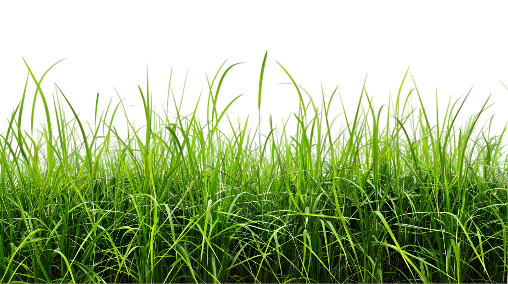 Green grass isolated on a transparent background png