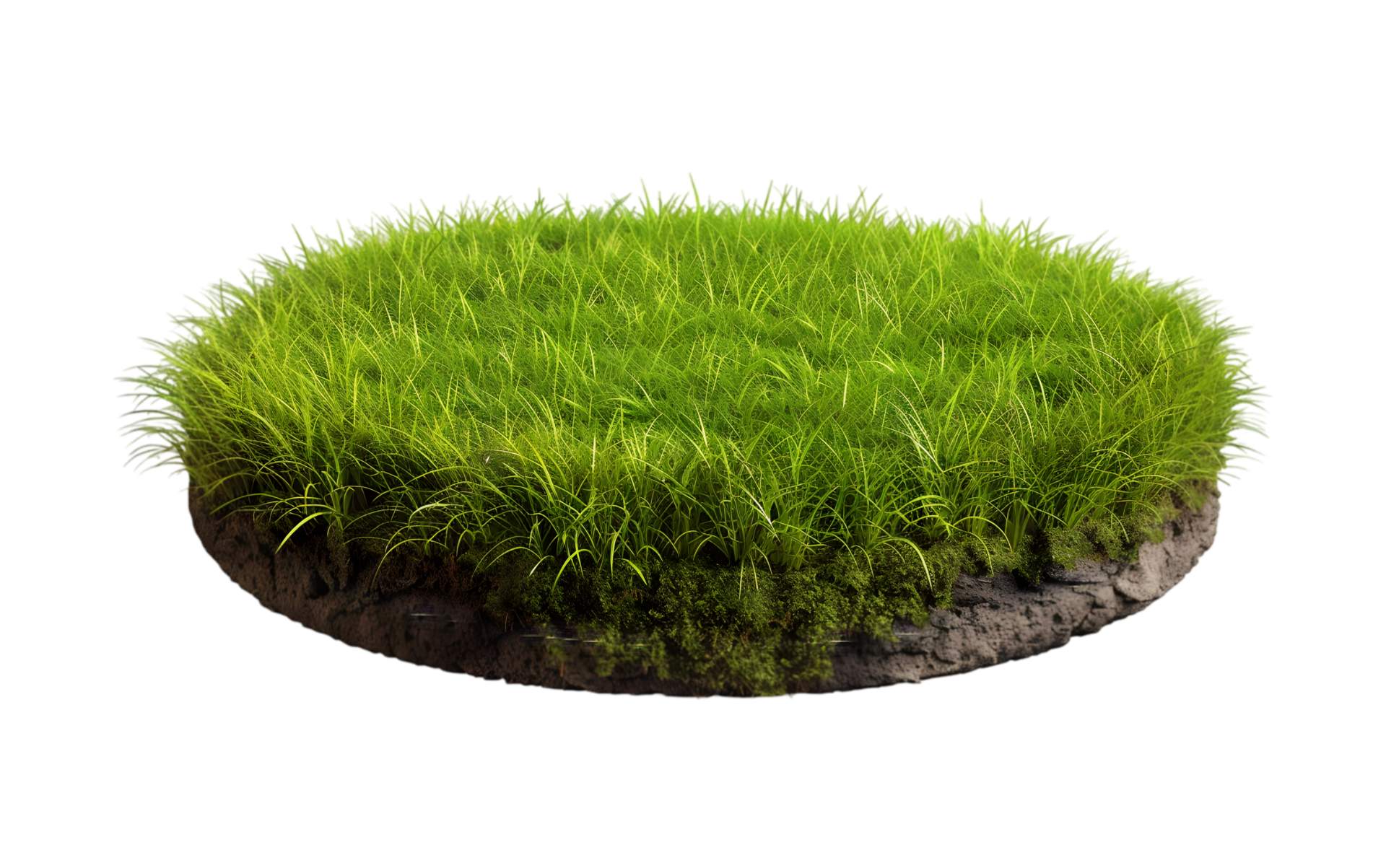 Grass round of patch isolated on a transparent background 47920777 PNG
