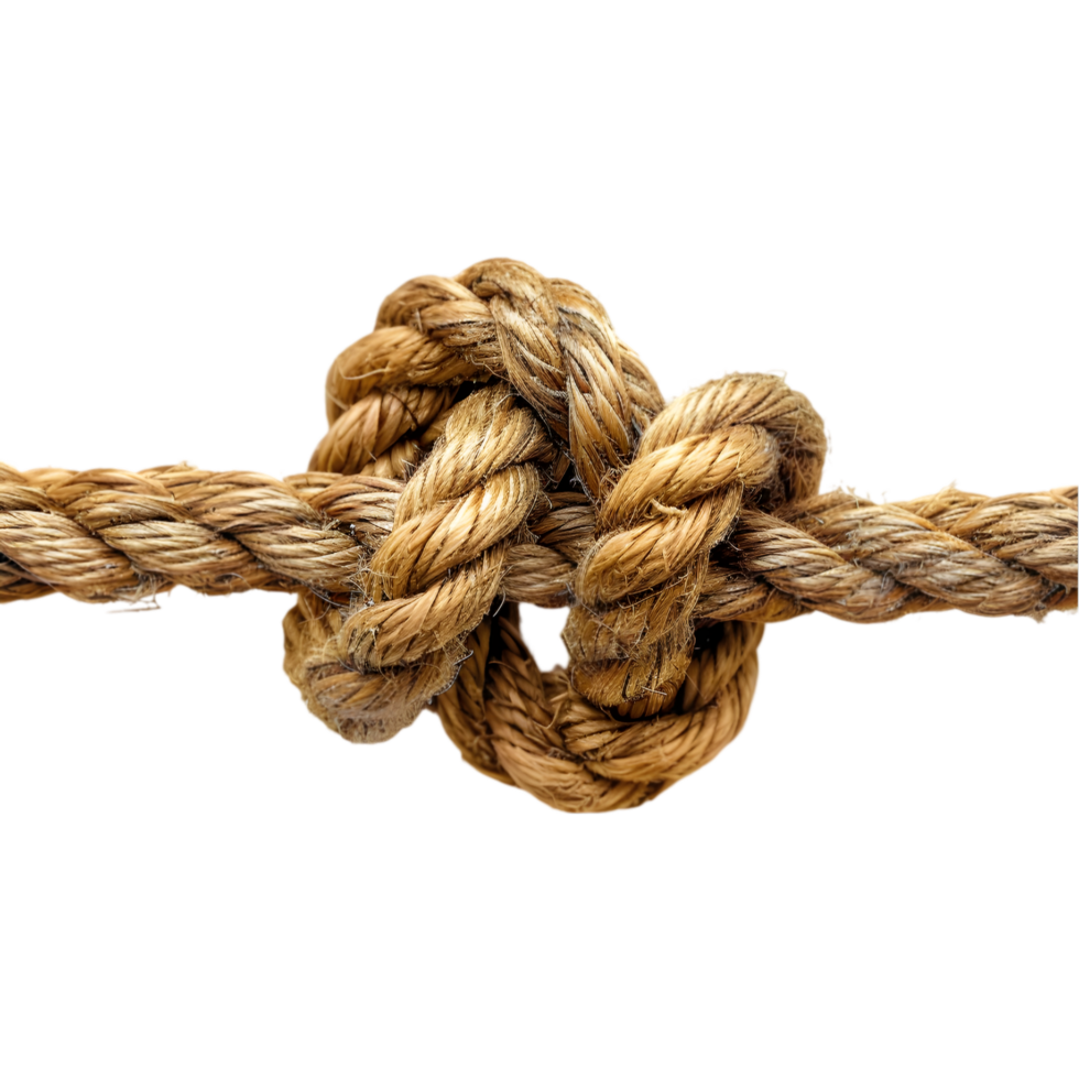 Rope knot isolated on a transparent background png