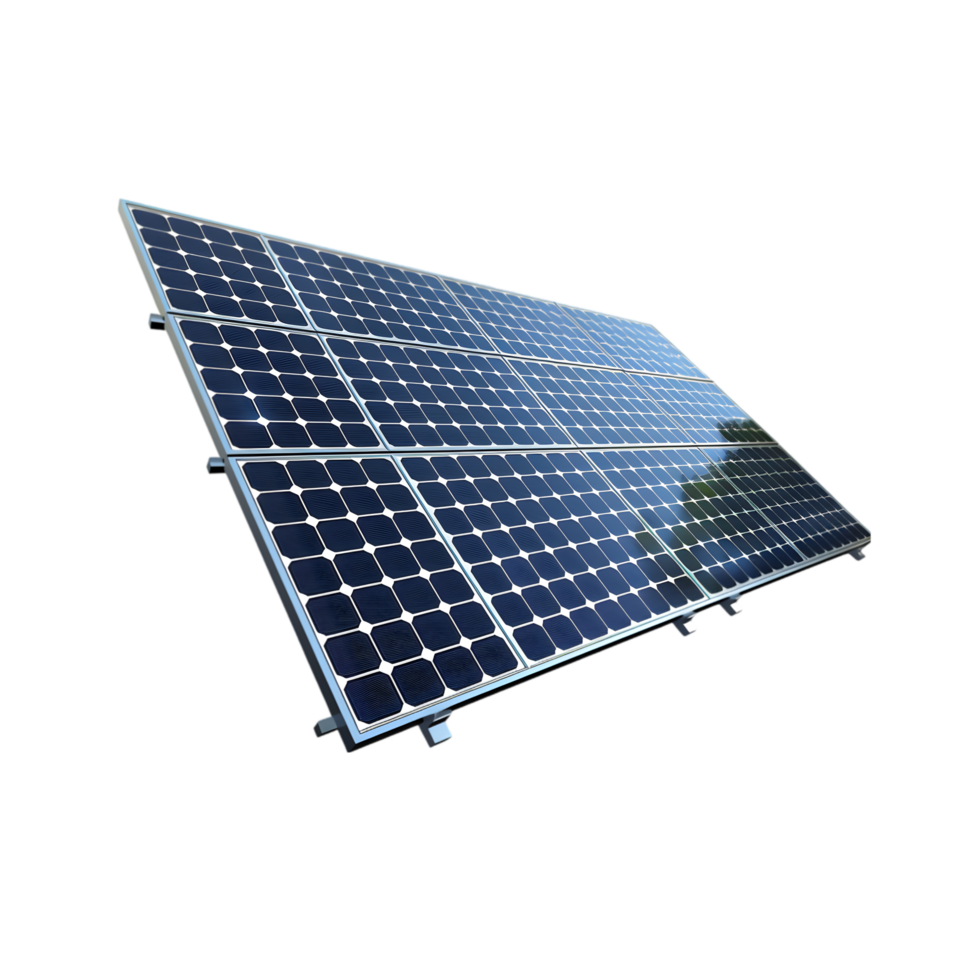 solar paneles aislado en un transparente antecedentes png