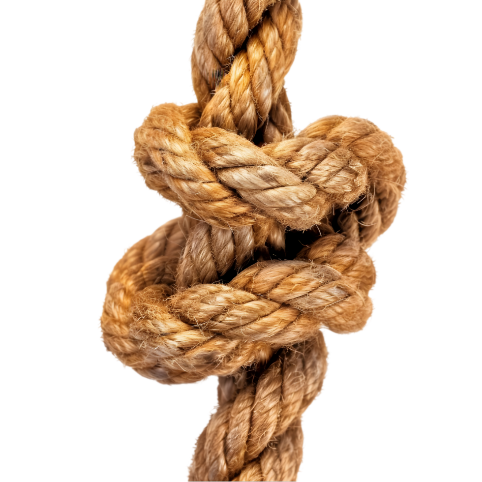 Rope knot isolated on a transparent background png