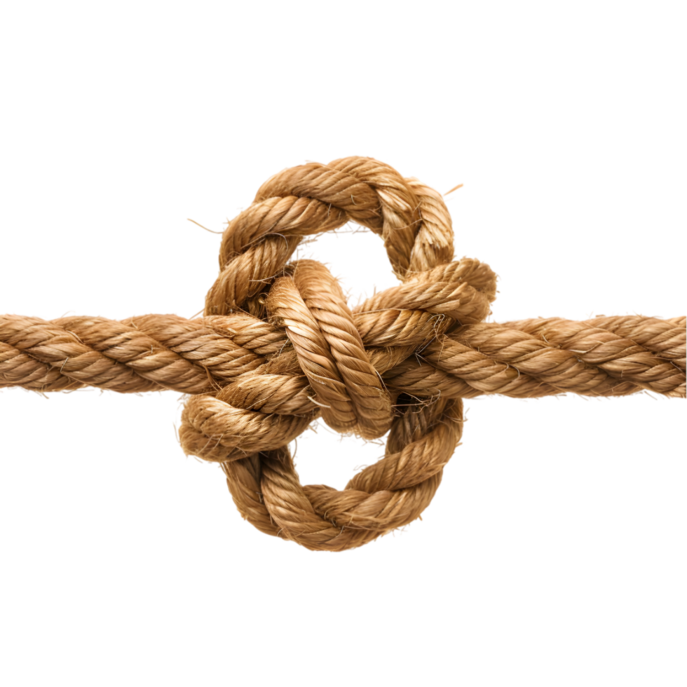 Rope knot isolated on a transparent background png