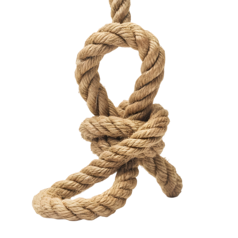Rope knot isolated on a transparent background png