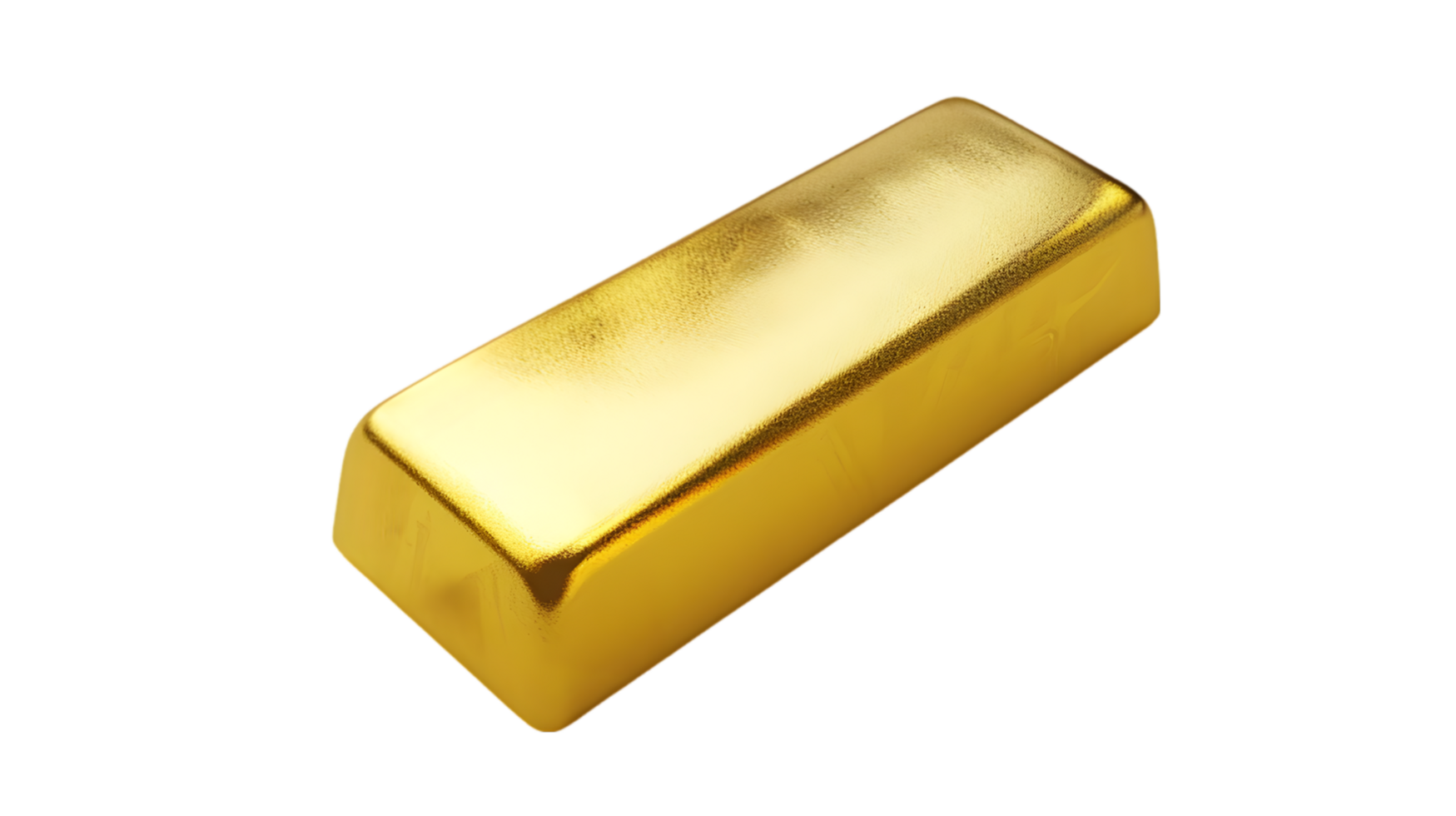 Gold bars isolated on a transparent background png