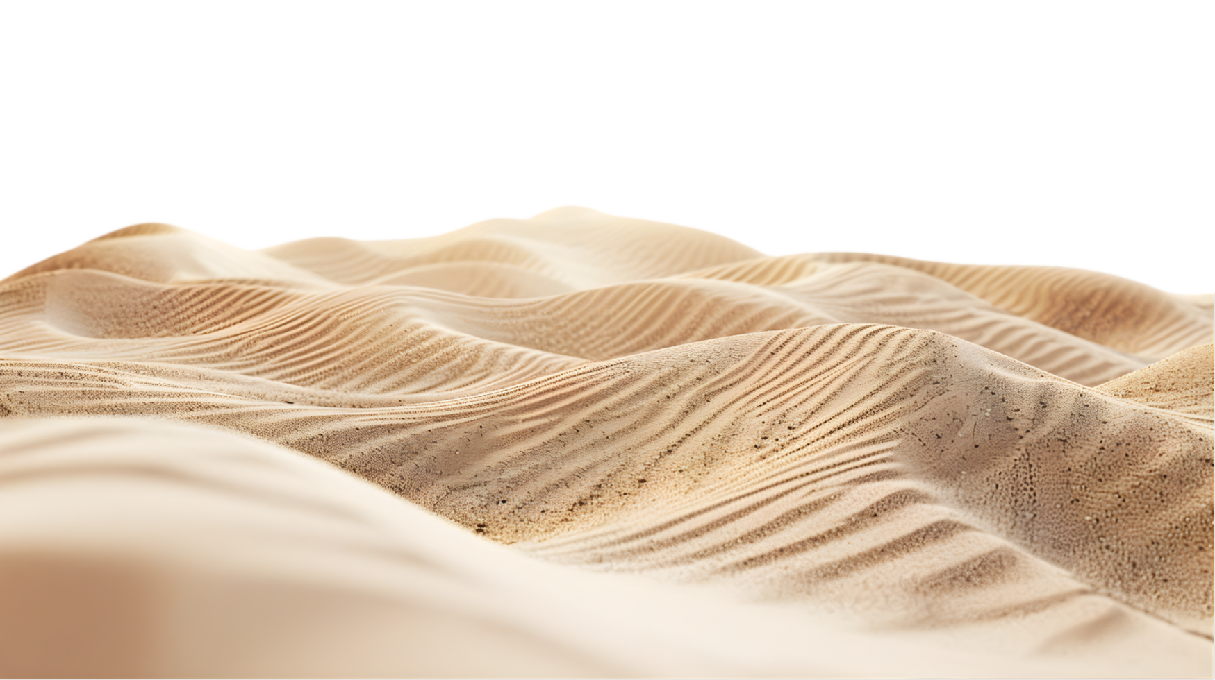 Desert sand dunes isolated on a transparent background png