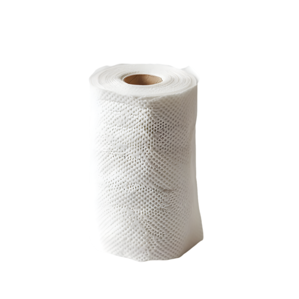 Paper towel roll isolated on a transparent background png