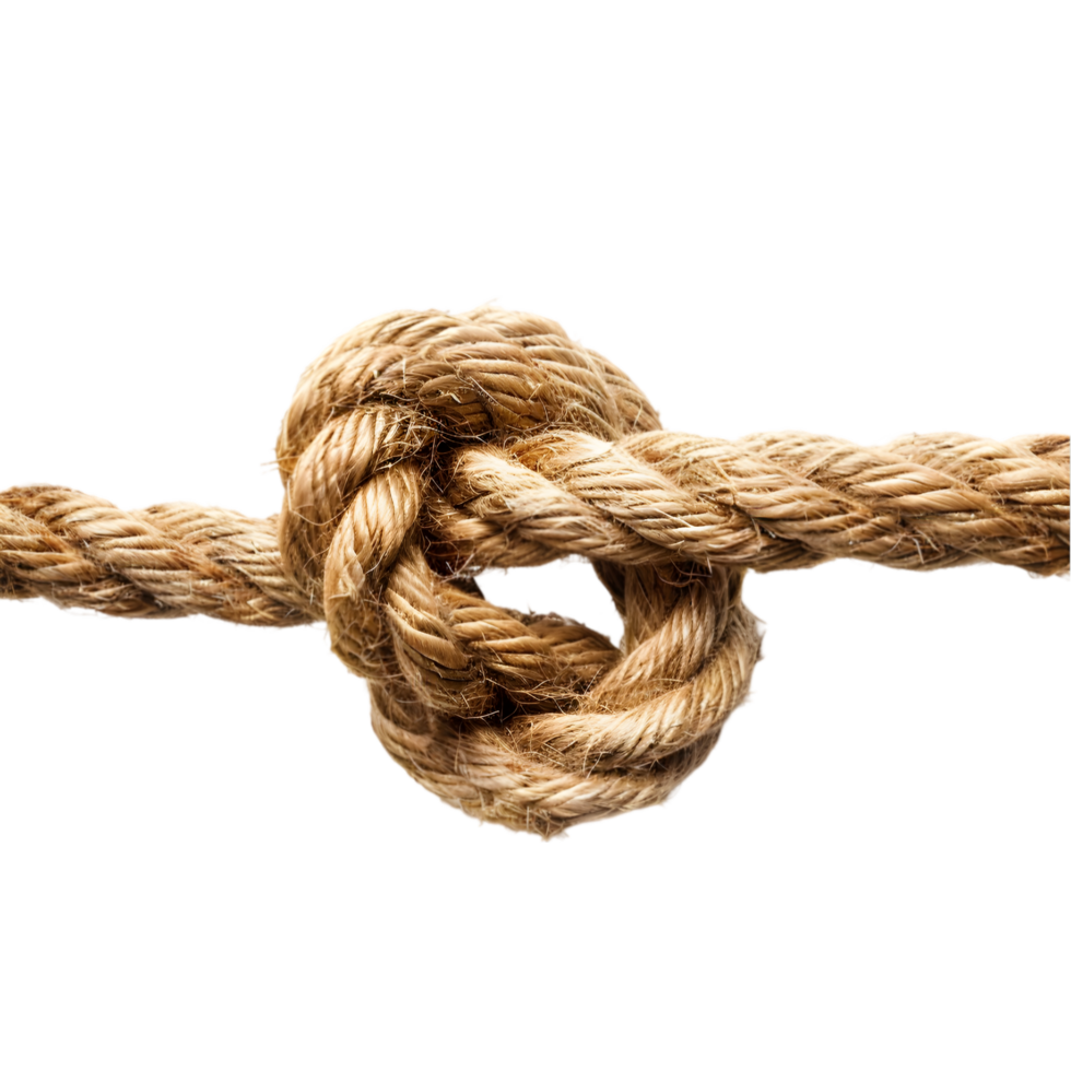 Rope knot isolated on a transparent background png