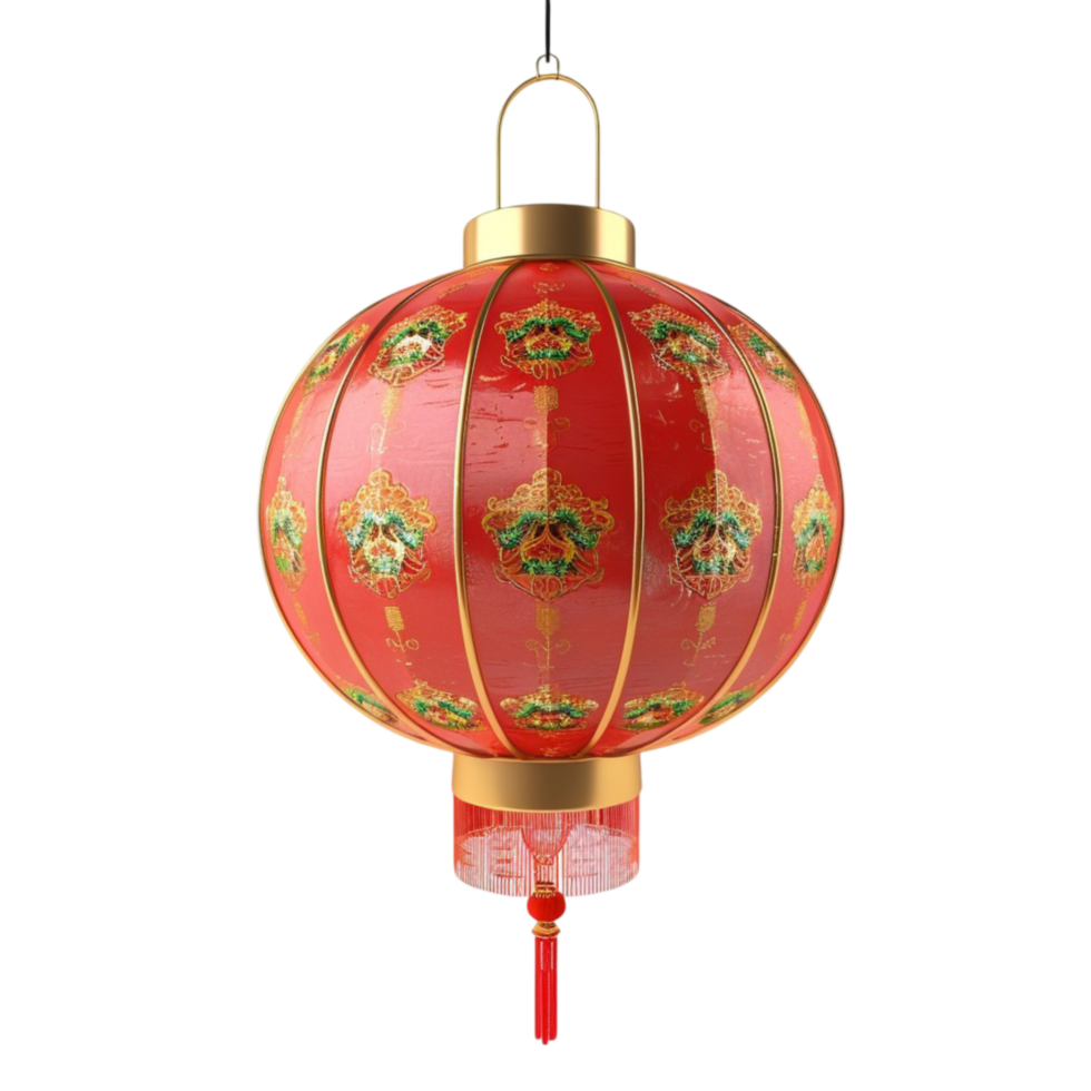 chinese lantern hanging on a string Genereted AI png