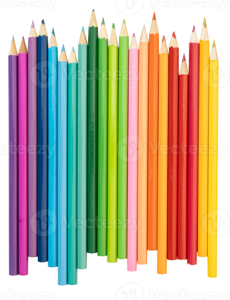 Variety of Colored pencils cut out png