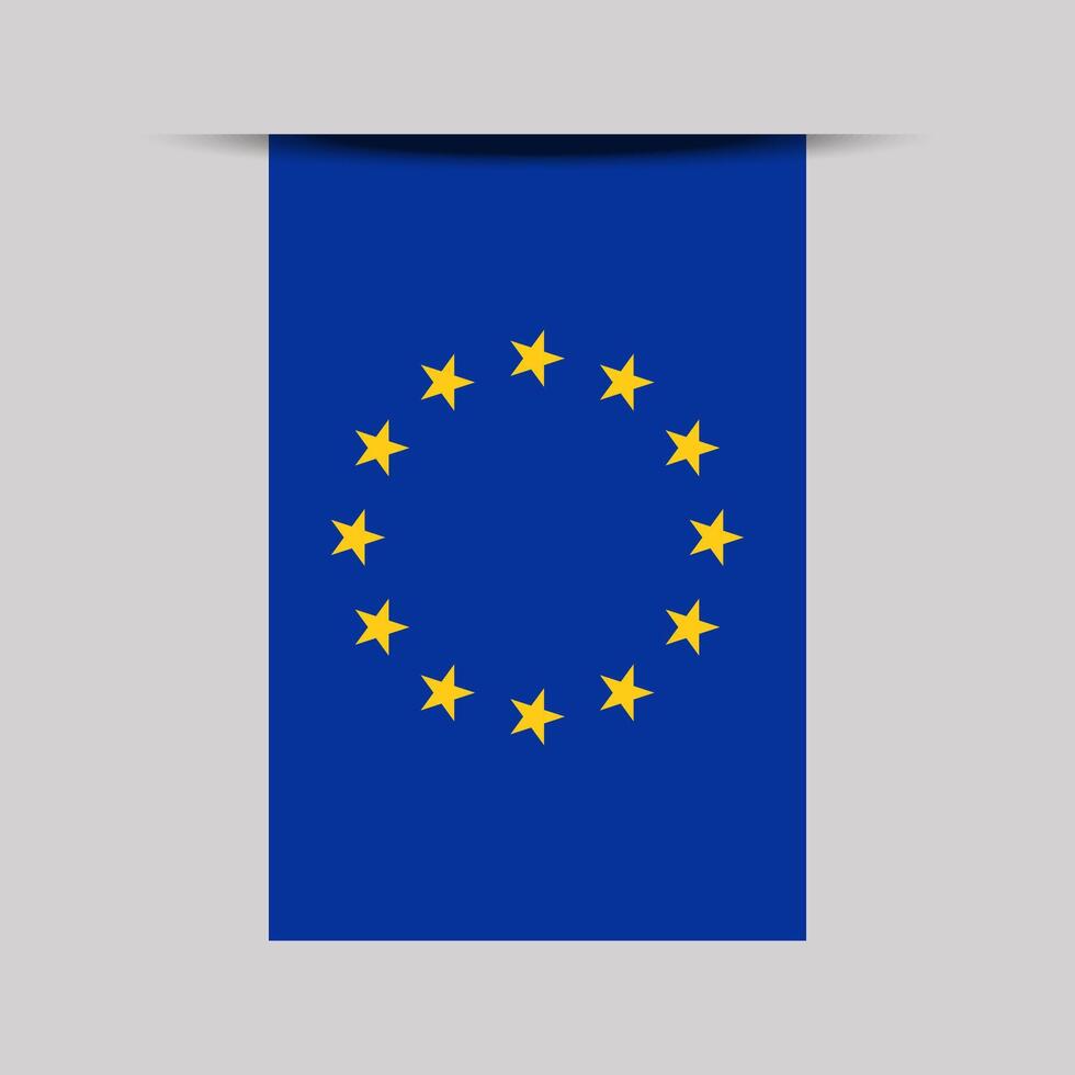 European Union Banner Flag Illustration vector