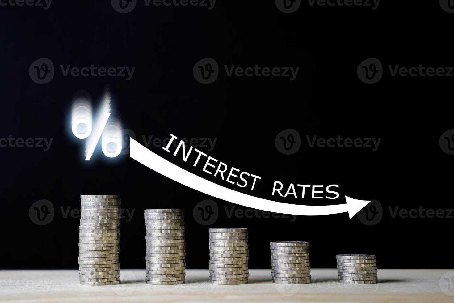 INTEREST RATES FINANCIAL CONCEPT. photo