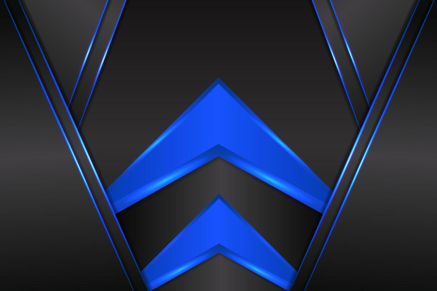 Abstract background triangle shape with blue and black color vector