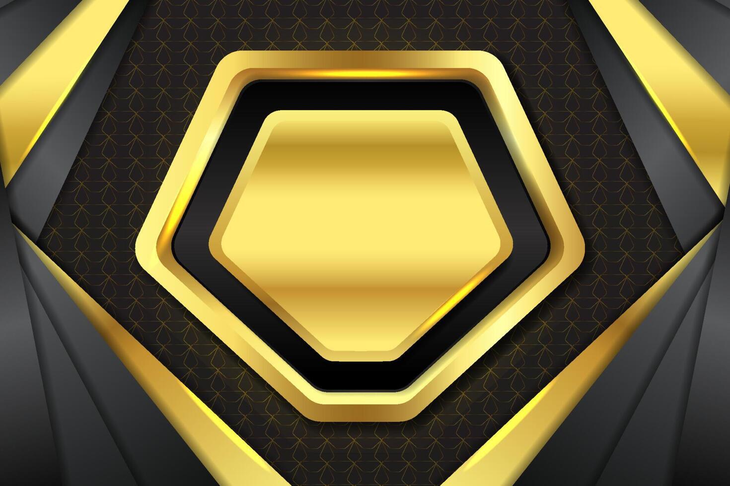 Abstract background diagonal shape with gold and black color vector