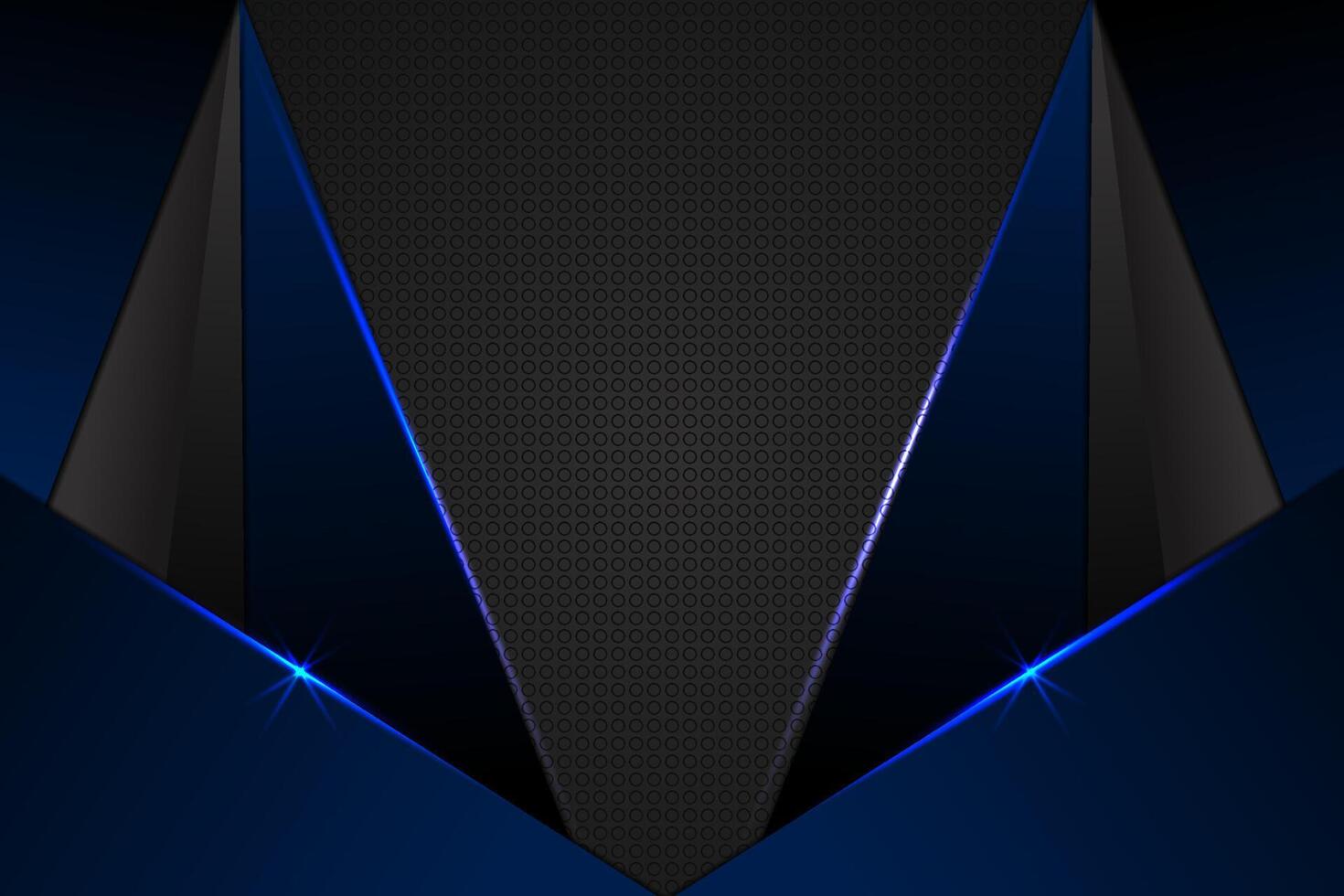 Abstract background rectangle shape with blue and black color vector