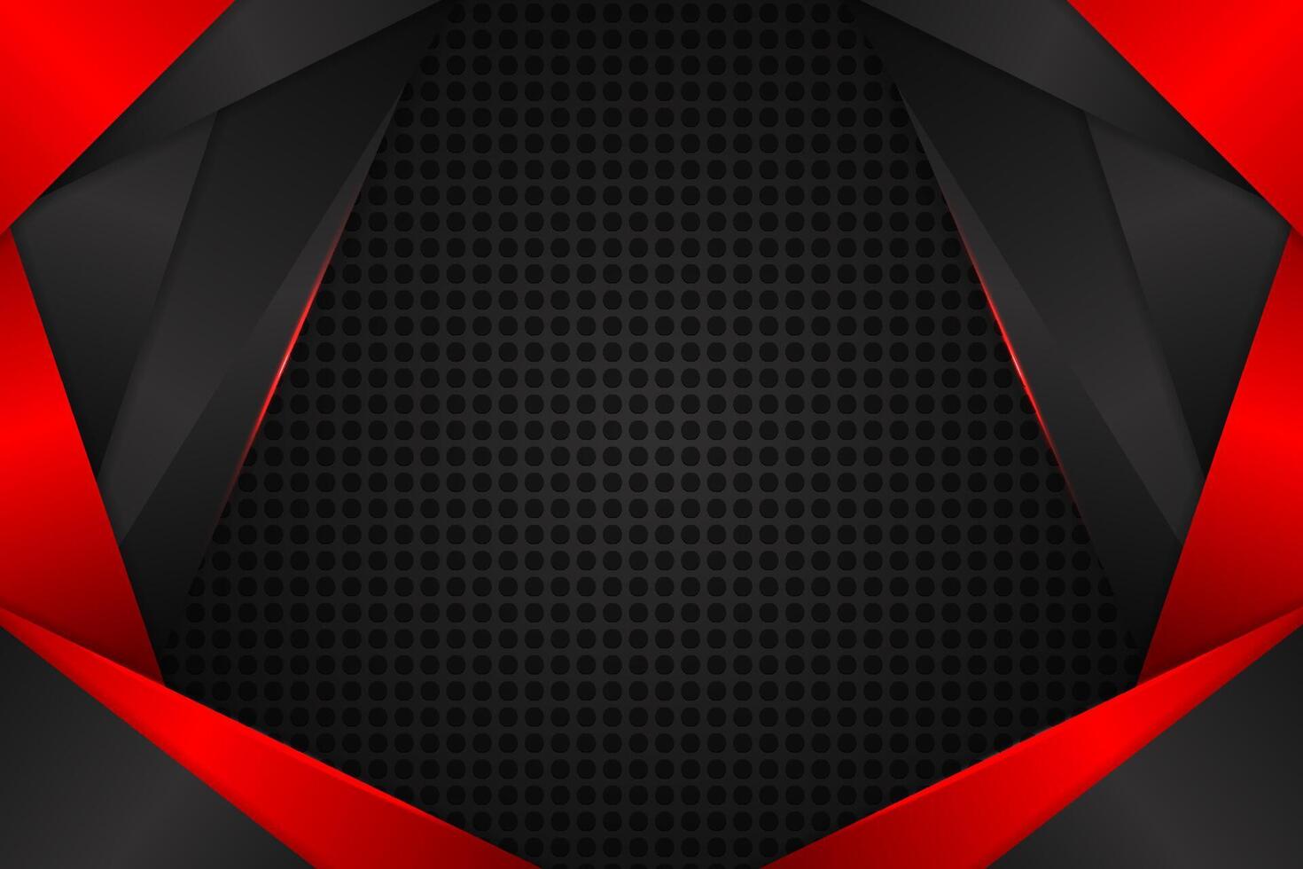 Abstract background rectangle shape with black and red color vector
