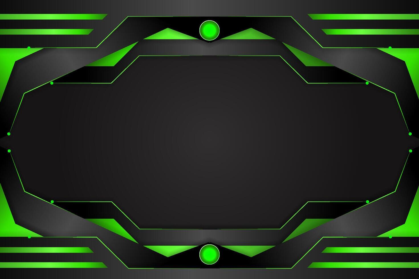 Abstract background with black and green color vector