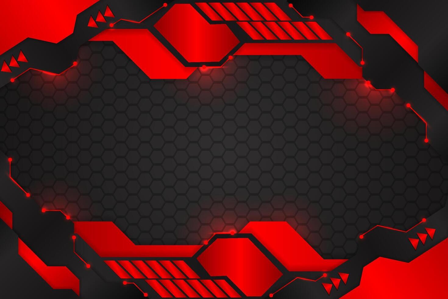 Abstract background with black and red color vector