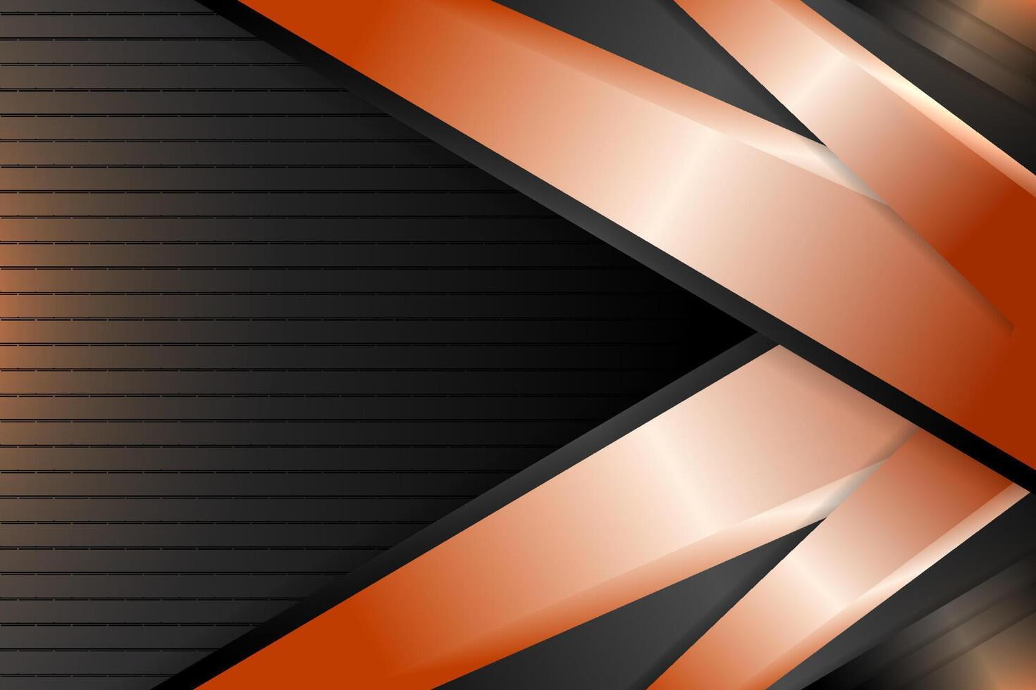 Abstract background triangle shape  with black and orange color vector