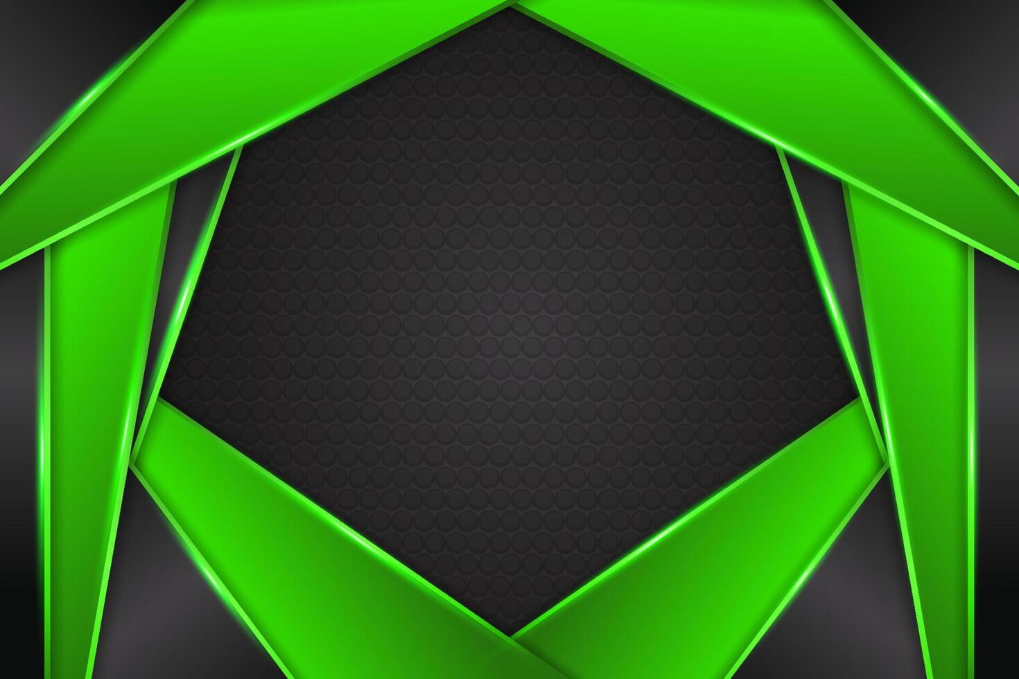 Abstract background rectangle shape with black and green color vector
