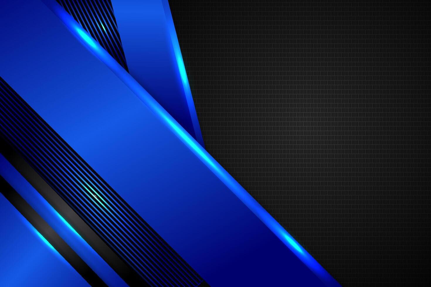 Abstract background rectangle shape with black and blue color vector