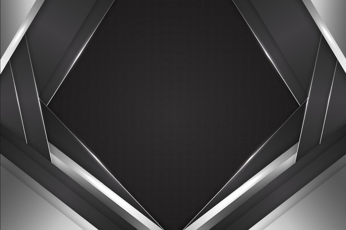 Abstract background rectangle shape with black and white color vector
