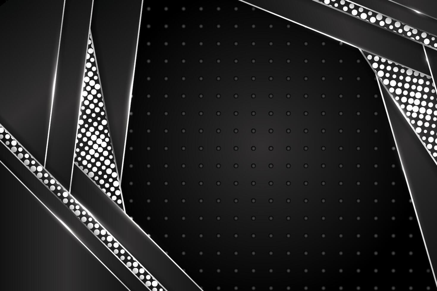 Abstract background rectangle shape with black and white color vector