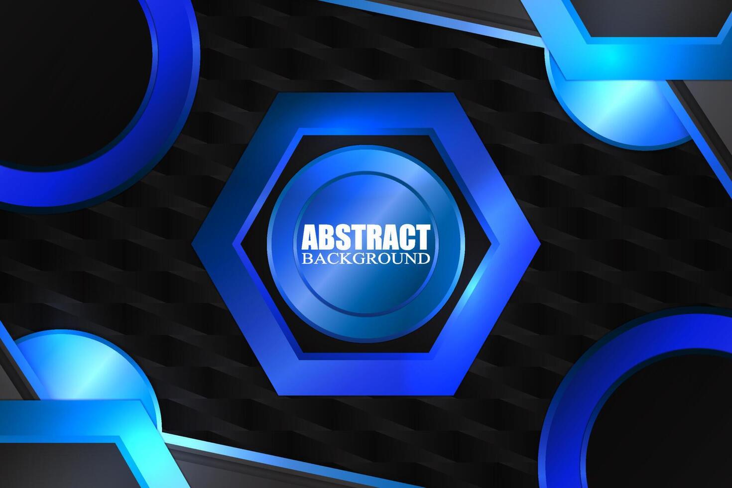 Abstract background polygon shape with black and blue color vector
