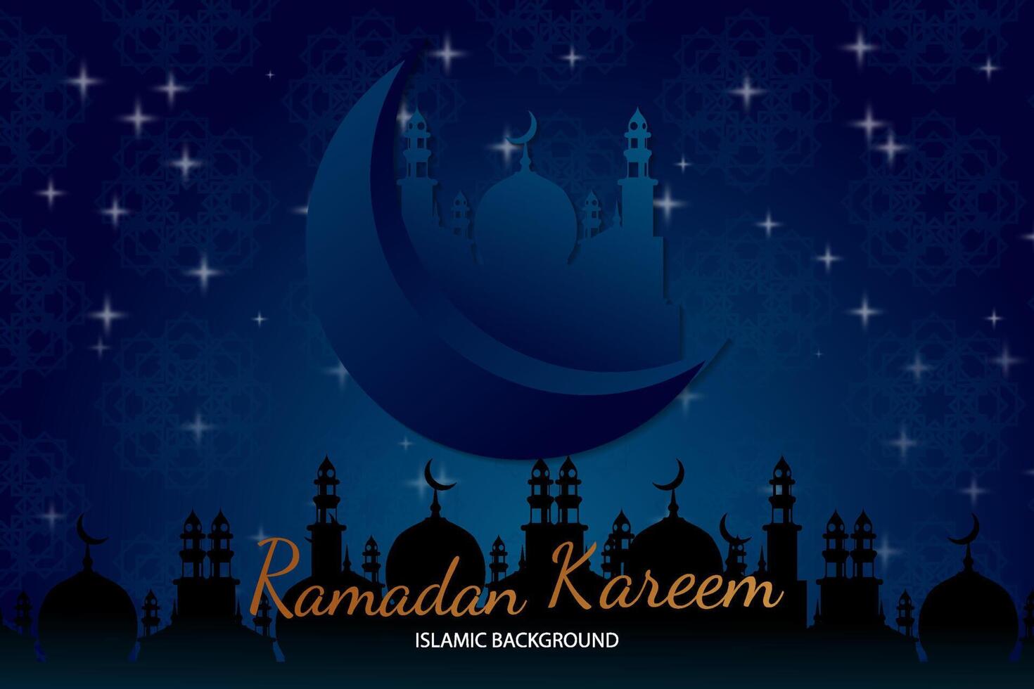Ramadan kareem stylish islamic background vector