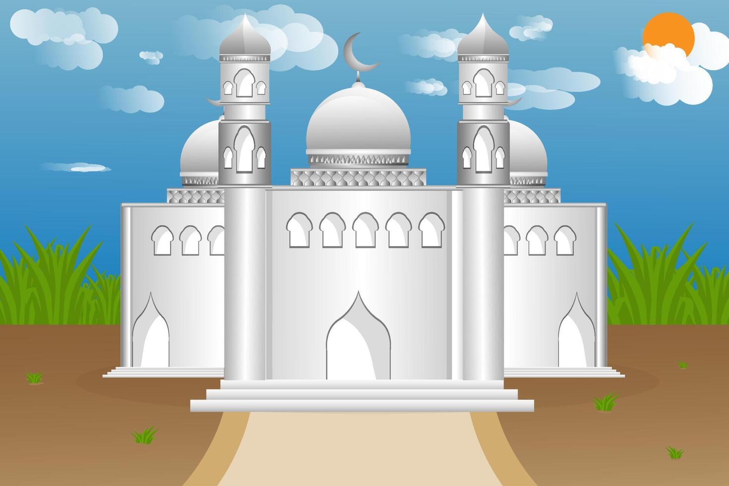 Ramadan kareem stylish Islamic background vector