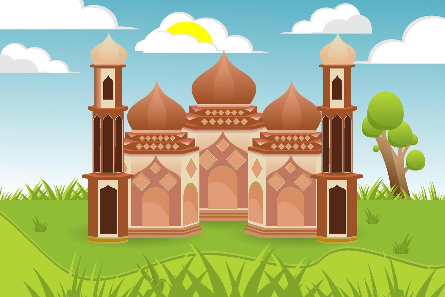 Ramadan kareem stylish islamic background vector