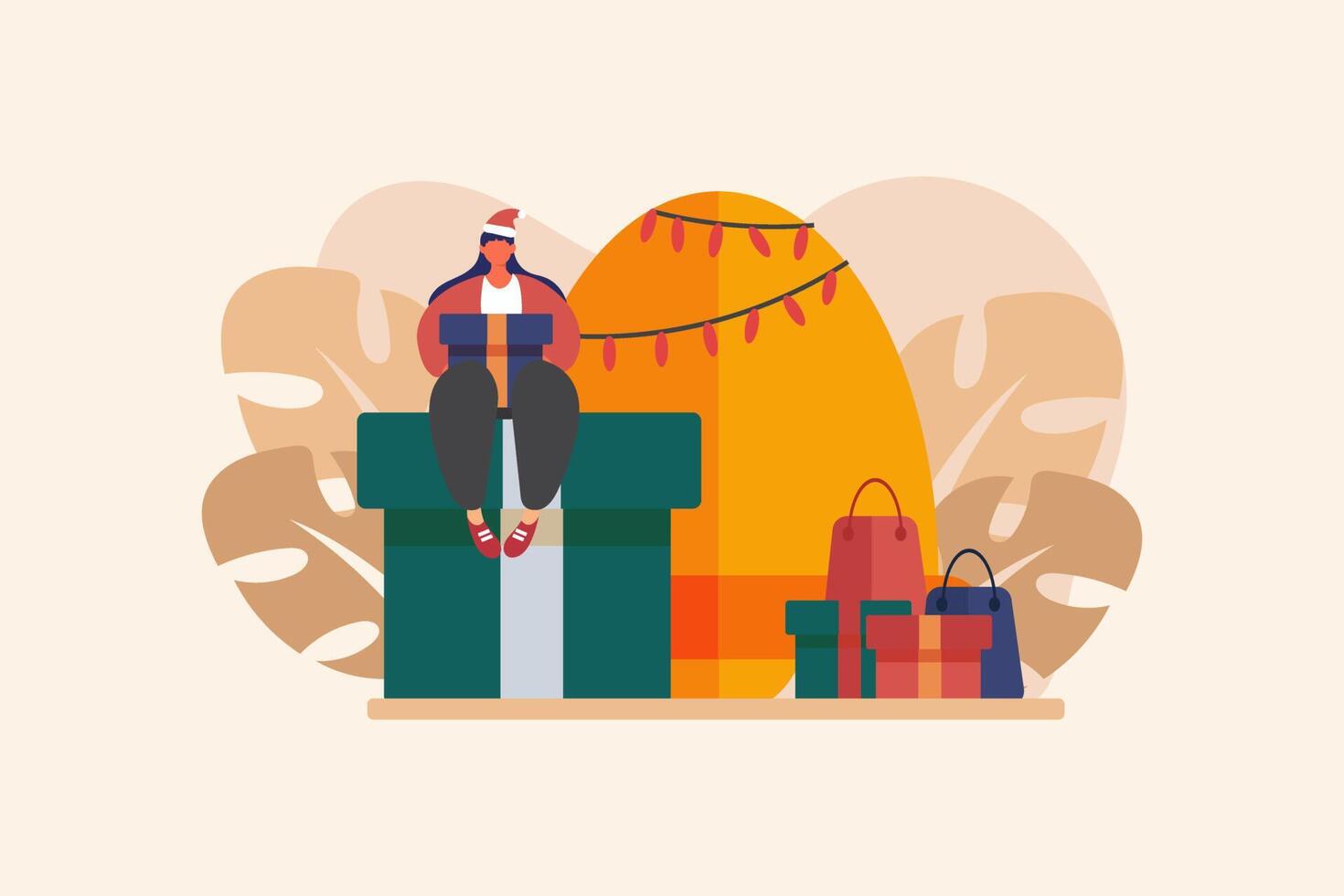 Christmas in the City Flat Design 47923291 Vector Art at Vecteezy