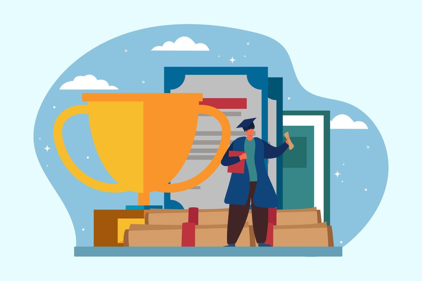 Graduation Day Flat Design vector