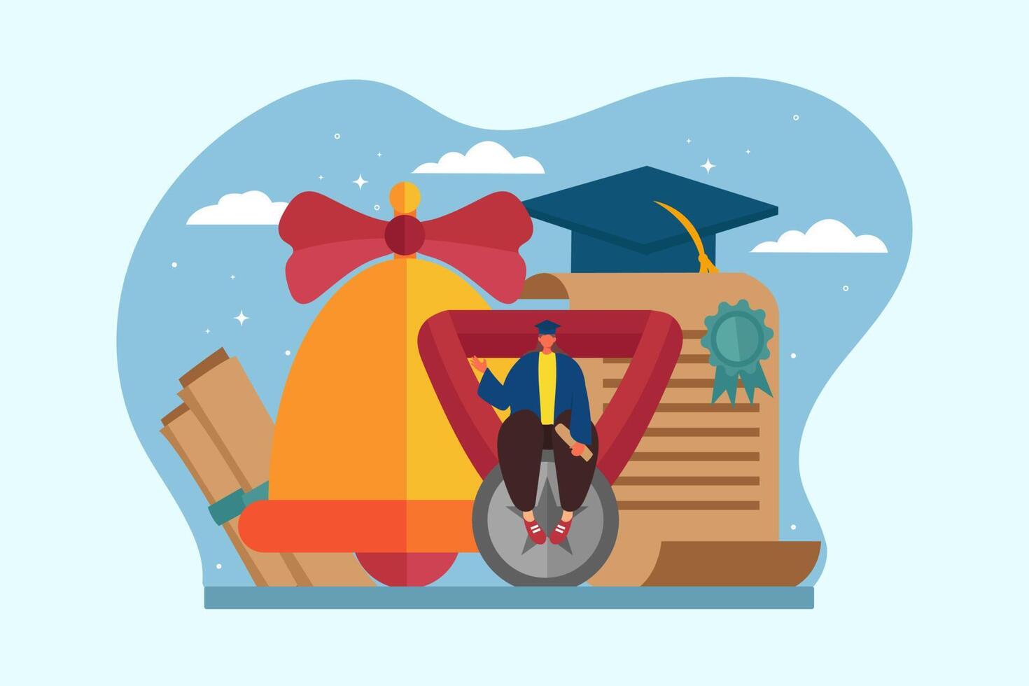 Graduation Day Flat Design vector