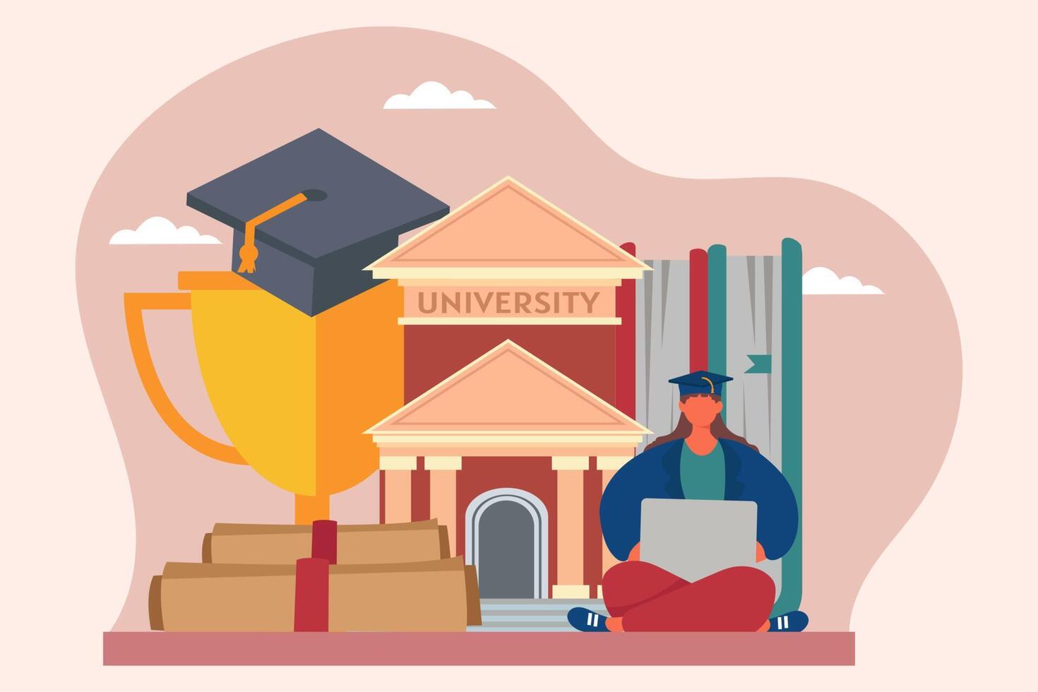 Graduation Day Flat Design vector