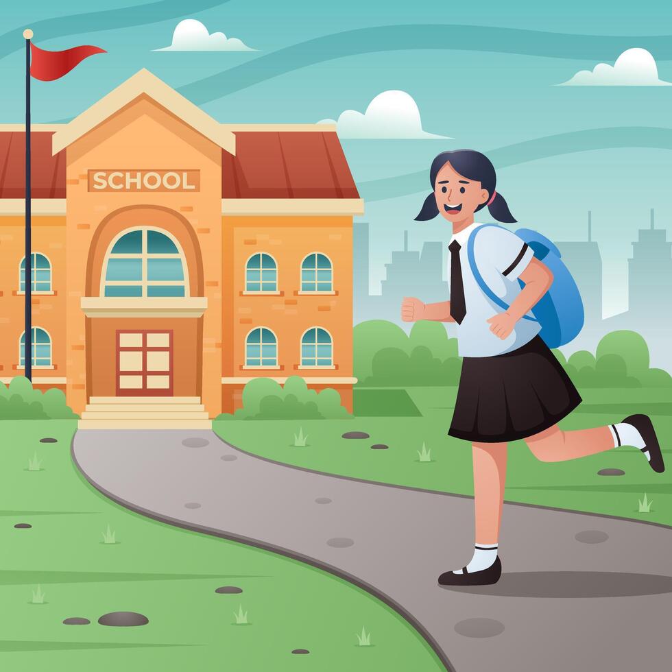 Back to School Illustration Design vector