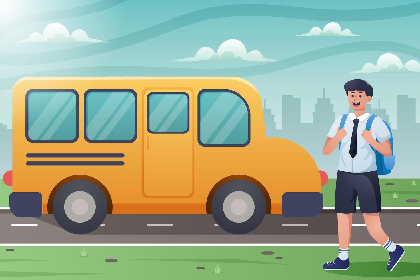 Back to School Illustration Design vector