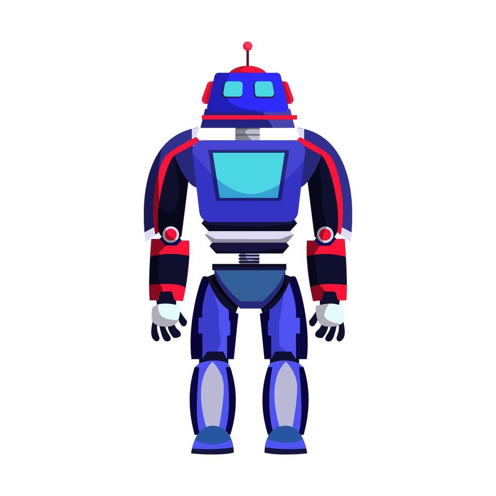 Robot Assistant Character Design Illustration vector