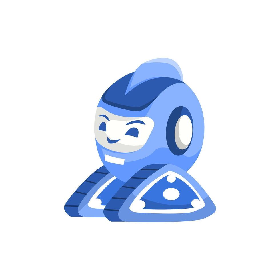 Cute Robot Assistant Character Illustration vector