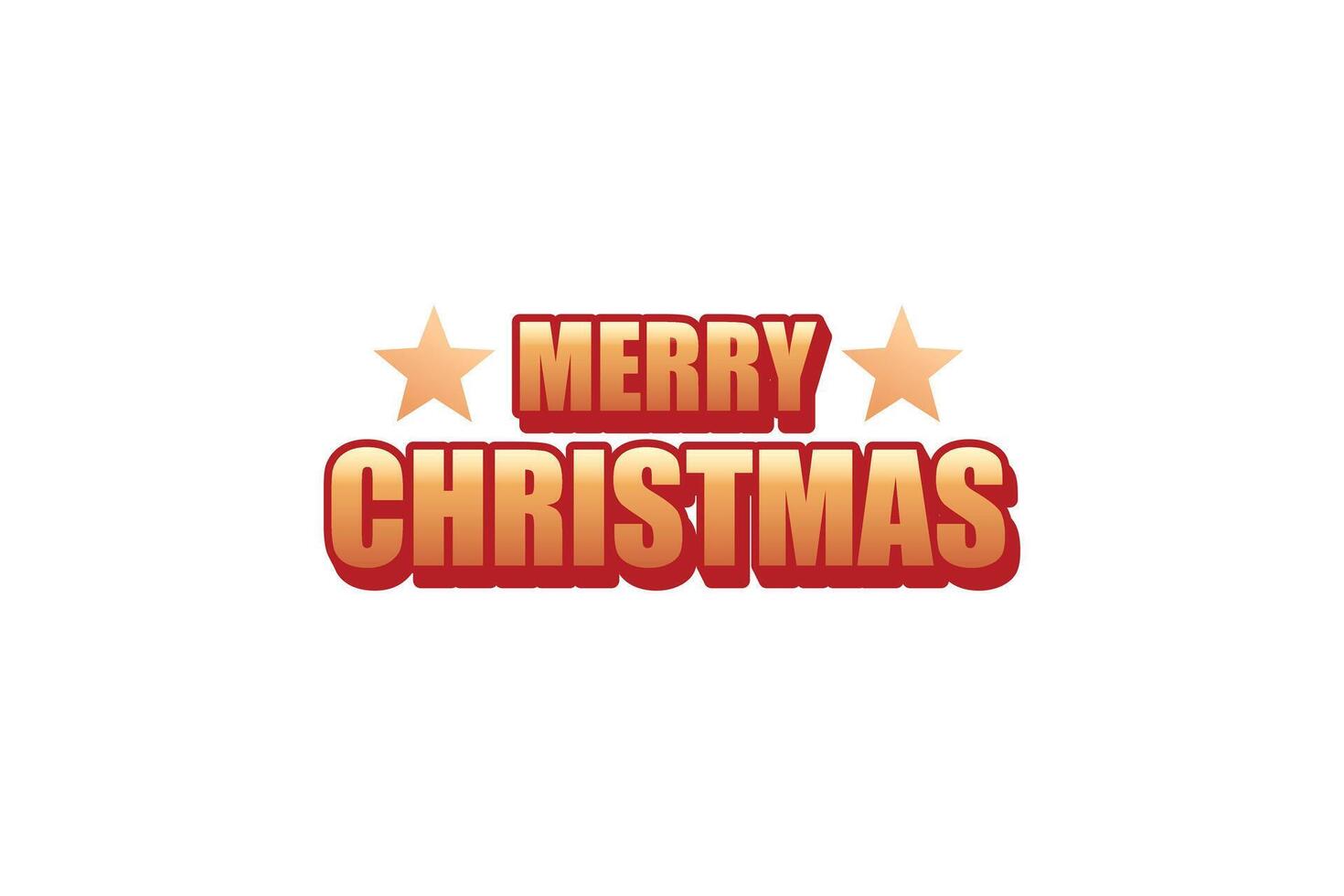 Merry Christmas Decoration Sticker vector