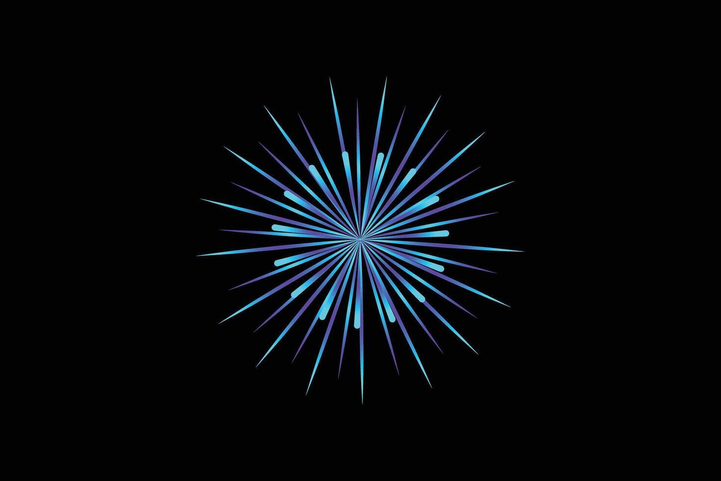 Firework Happy New Year Sticker vector