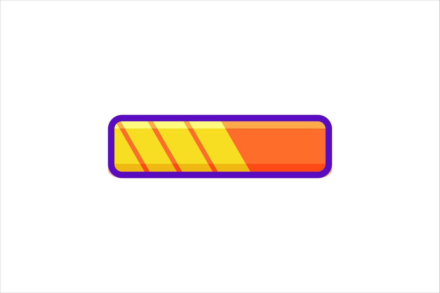 Loading Progress Bar Sticker Design vector