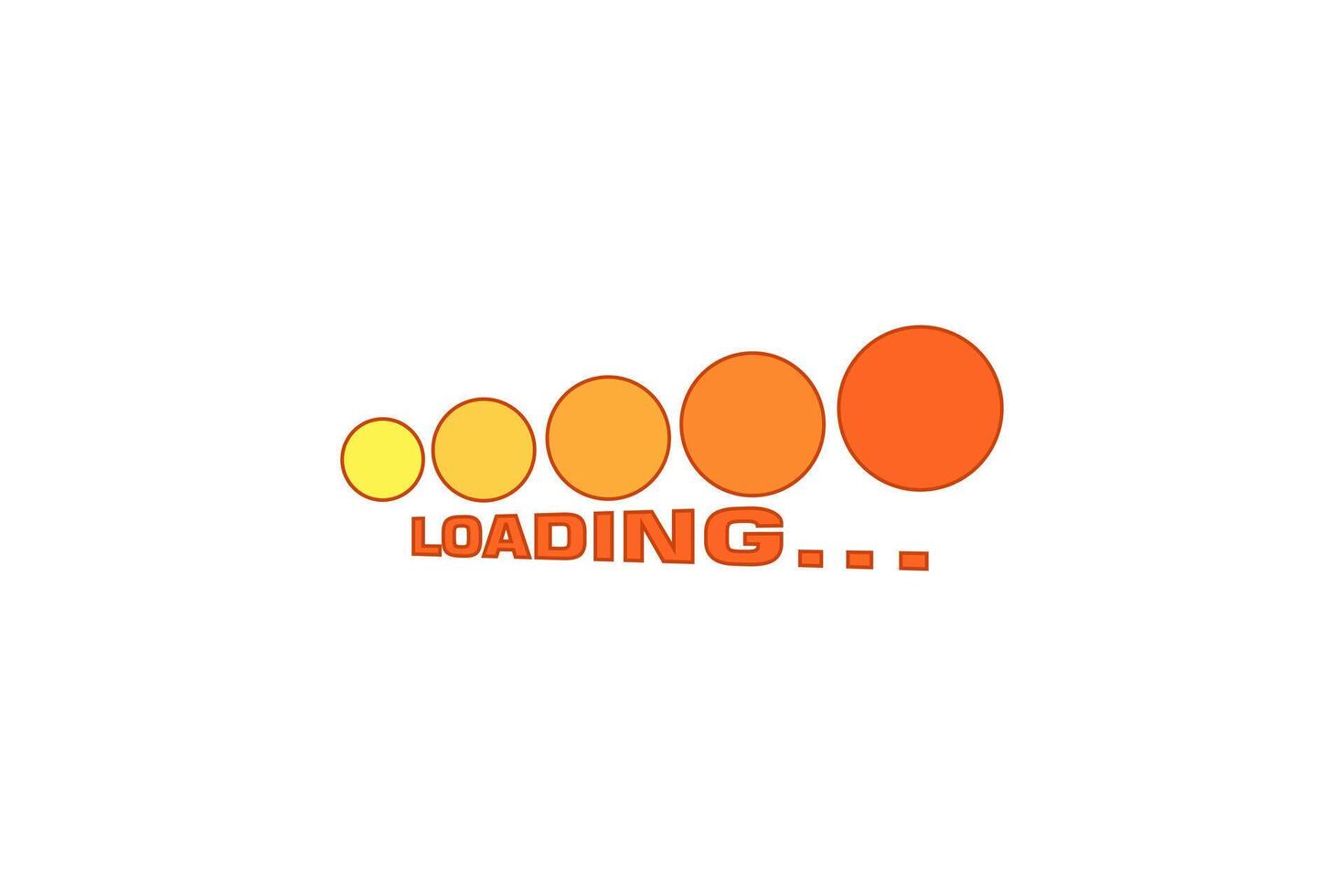 Loading Progress Bar Sticker Design vector