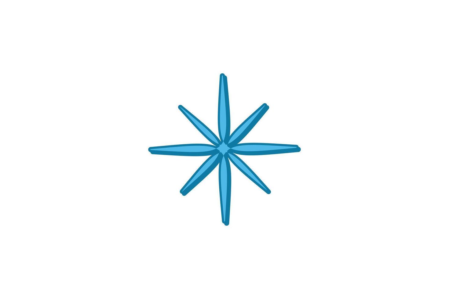 Basic Graphic Flat Sticker Design vector