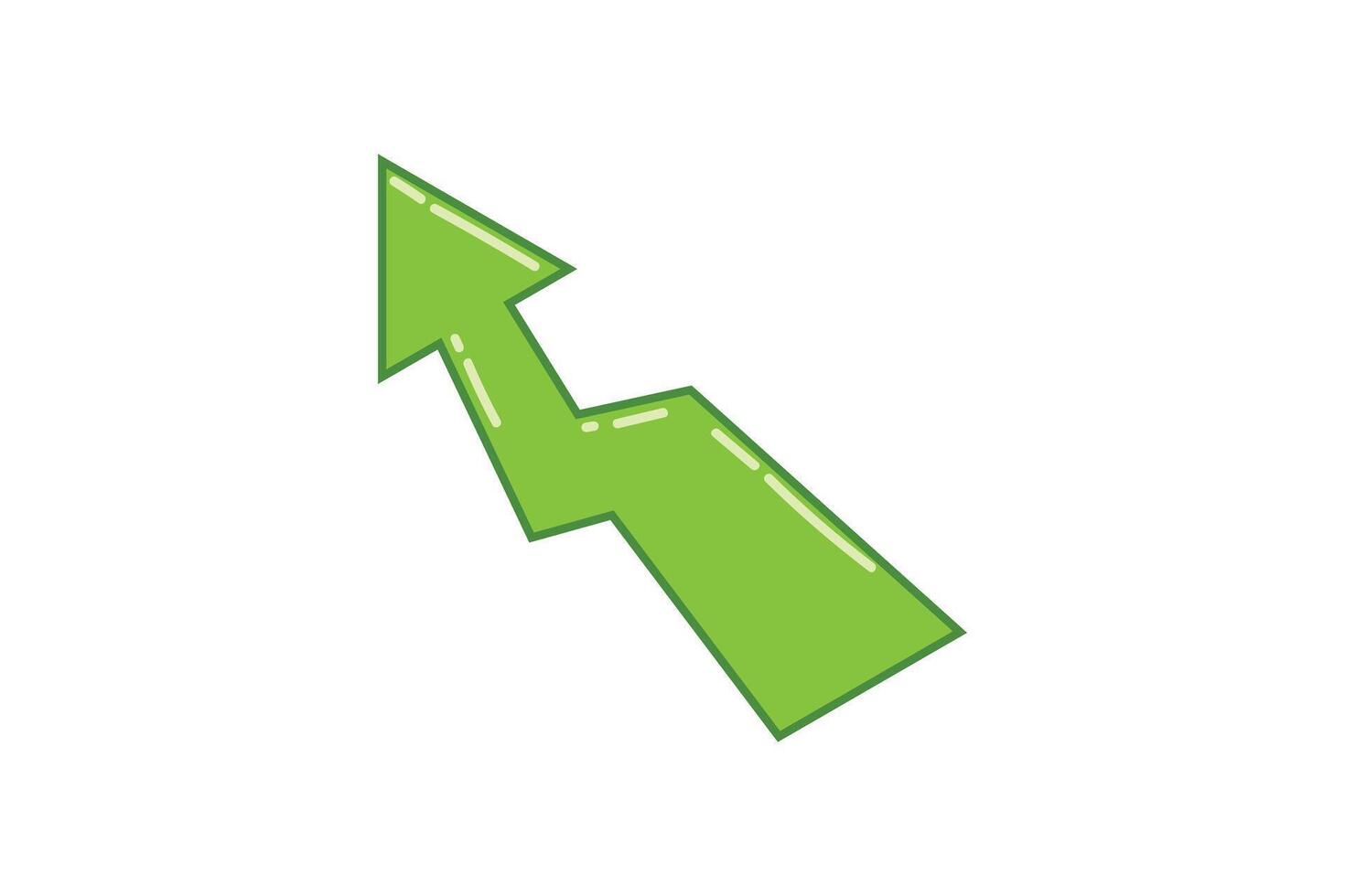 Arrow Highlight Note Sticker Design vector