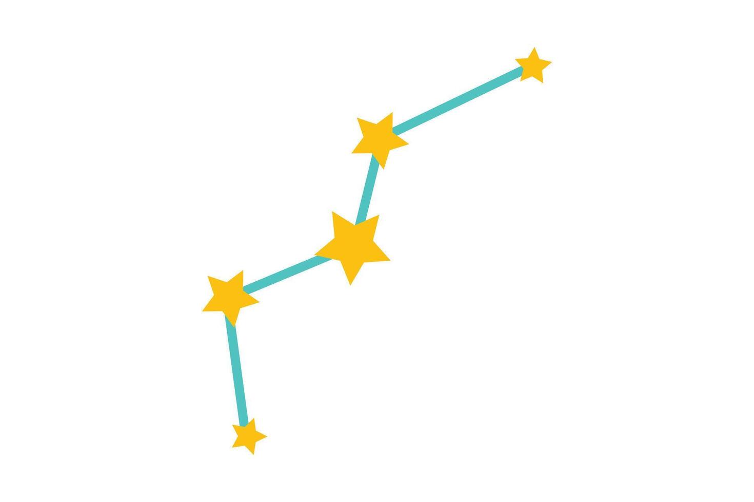 Star Fortune Flat Sticker Design vector